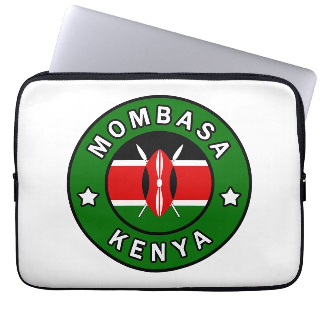 Mombasa Kenya Laptop Sleeve (Voorkant)