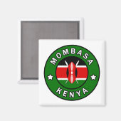 Mombasa Kenya Magneet (Voorkant / Achterkant)