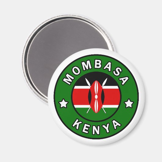 Mombasa Kenya Magneet (Voorkant / Achterkant)