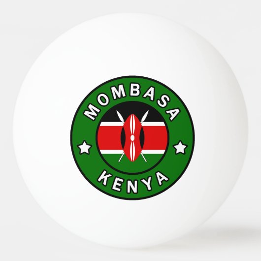 Mombasa Kenya Pingpongbal (Voorkant)