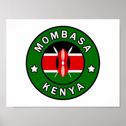 Mombasa Kenya Poster (Voorkant)