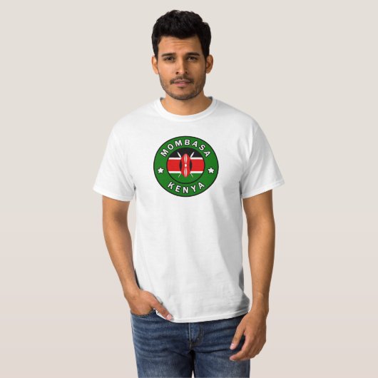 Mombasa Kenya T-shirt (Voorkant volledig)