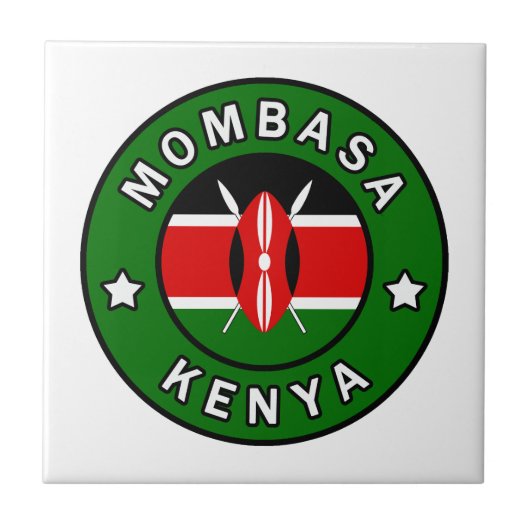 Mombasa Kenya Tegeltje (Voorkant)
