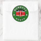 Mombasa Kenya Vierkante Sticker (Tas)