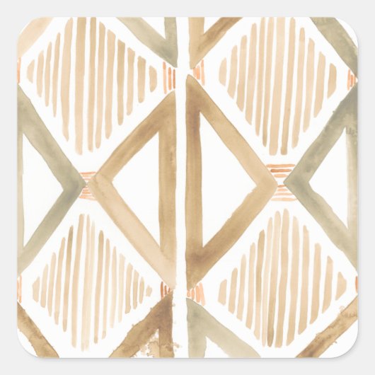 Mombasa Memories IV Vierkante Sticker (Voorkant)