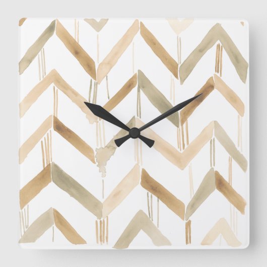 Mombasa Memories VII Vierkante Klok (Voorkant)