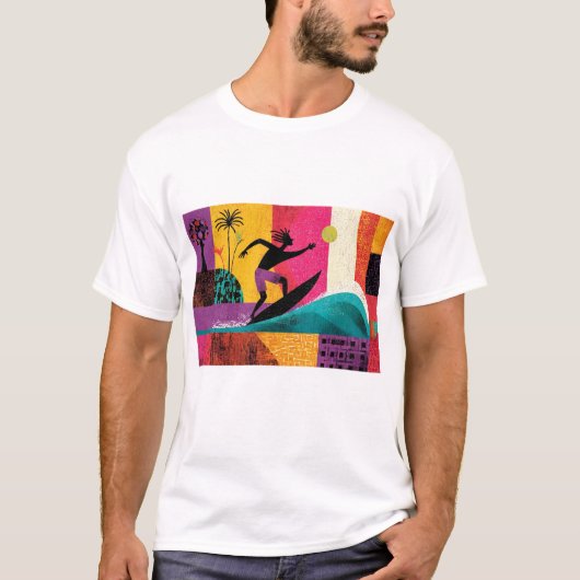 Mombasa Surfer T-shirt (Voorkant)