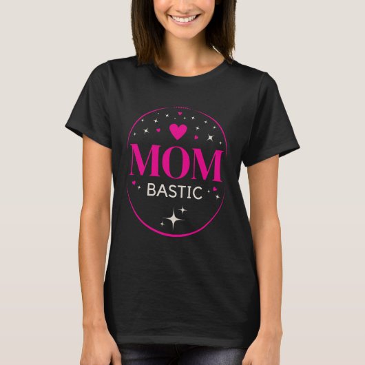 Mombastic pink Edition, Elegant mom design for mom T-shirt (Voorkant)
