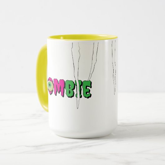 MOMbie Ghoulishly Fun Funny Halloween Mok (Voorkant links)