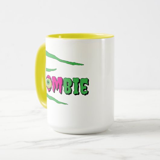 MOMbie Ghoulishly Fun Funny Halloween Mok (Voorkant links)