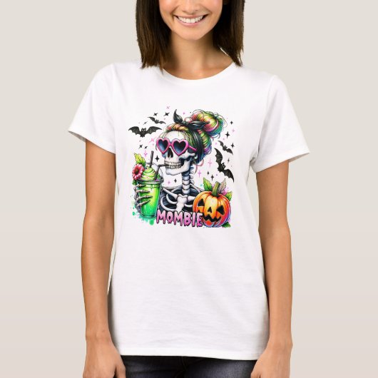 Mombie meisje Sarcasme Mombie Halloween Schattig S T-shirt (Voorkant)
