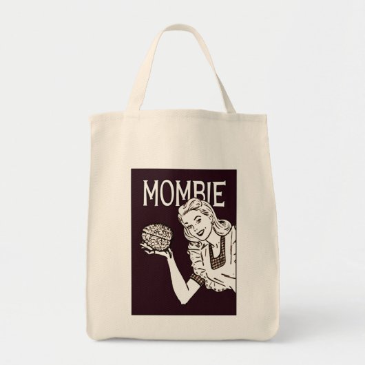 Mombie Retro Zombie Tote Bag (Voorkant)