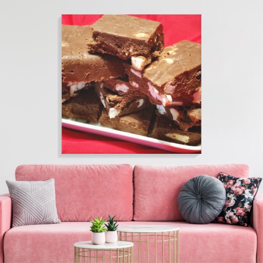 momcherrymarshmallowfudge canvas afdruk (Insitu (Woonkamer))