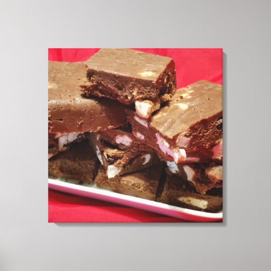 momcherrymarshmallowfudge canvas afdruk (Voorkant)