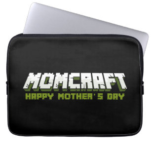 Momcraft Happy Mother Day Funny Gamer Mom Laptop Sleeve