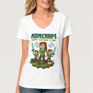 Momcraft Happy Mother Day Funny Gamer Mom T-shirt