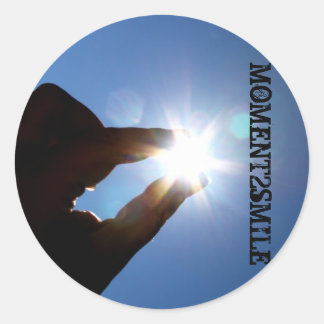 MOMENT2SMILE Grote ronde sticker