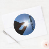 MOMENT2SMILE Grote ronde sticker (Envelop)
