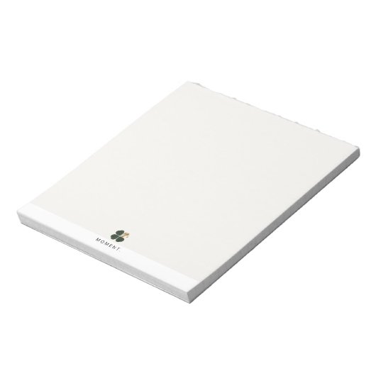 Moment Gilded Clover Luxe Minimalist Notepad Notitieblok (Linkerzijde)