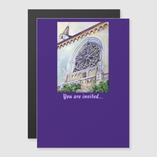 Moment in Boedapest Magnetische Uitnodiging (Voorkant / Achterkant)