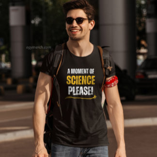 Moment of Science Grappige scheikundeleraar geel T-shirt