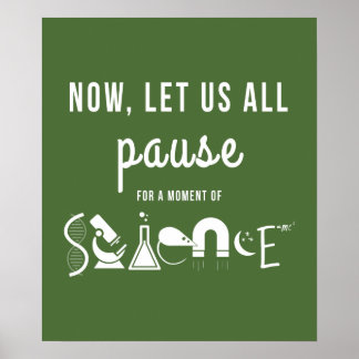 Moment van het Science Green Poster