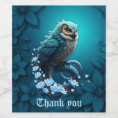 Moment van Wijsheid, De magische, majestueuze, sch Wijn Etiket (Enkel label)