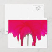 Moment vastgelegd: een rode rozenblaadje elegantie briefkaart (Voorkant / Achterkant)