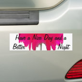Moment vastgelegd: een rode rozenblaadje elegantie bumpersticker (Op auto)