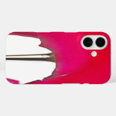 Moment vastgelegd: een rode rozenblaadje elegantie Case-Mate iPhone case (Achterkant (horizontaal))