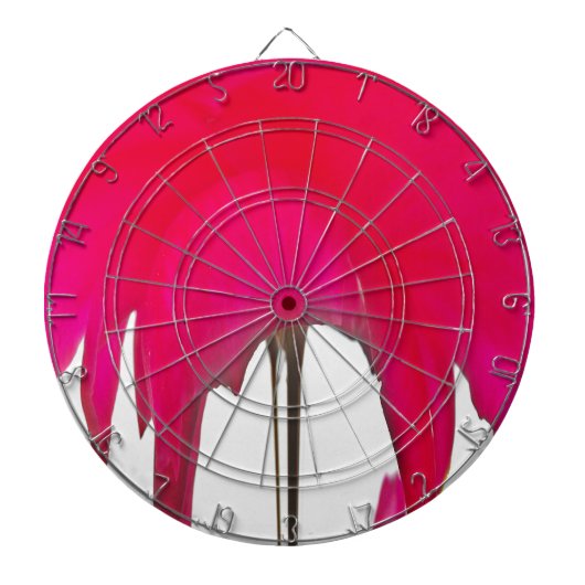 Moment vastgelegd: een rode rozenblaadje elegantie dartbord (Voorkant)