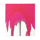 Moment vastgelegd: een rode rozenblaadje elegantie notitieblok (Voorkant)