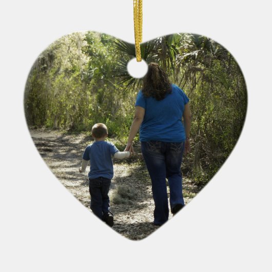 Moment vastgelegd keramisch ornament (Voorkant)