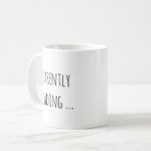 Momenteel aan het lezen… Minimalistische Boekliefh Koffiemok (Voorkant links)
