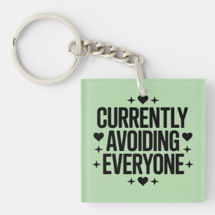 Momenteel Iedereen Vermijden Design Sleutelhanger