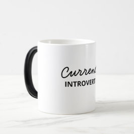 Momenteel Introverting Funny Mug Magische Mok