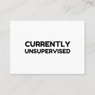 Momenteel niet onder toezicht visitekaartje