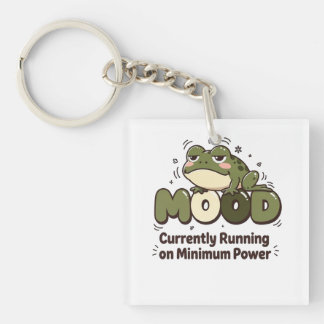 Momenteel op minimale kracht draaiende Frog Tee Sleutelhanger