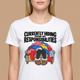 Momenteel verstop ik me voor mijn verantwoordelijk t-shirt