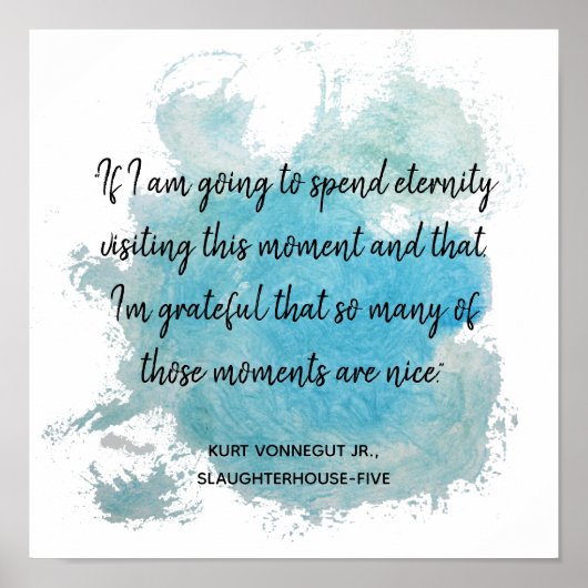Momenten citeren Slachthuis Vijf Vonnegut Poster (Voorkant)