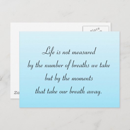 Momenten die onze adem wegnemen briefkaart (Voorkant / Achterkant)