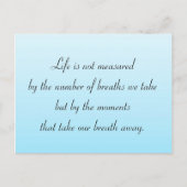 Momenten die onze adem wegnemen briefkaart (Voorkant)