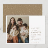 Momenten en herinneringen Holiday-fotokaart Feestdagenkaart (Voorkant / Achterkant)