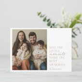 Momenten en herinneringen Holiday-fotokaart Feestdagenkaart (Staand voorkant)