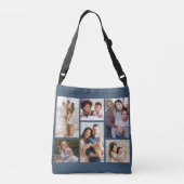 Momenten in Focus: 6 Fotocollage Crossbody Tas (Achterkant)