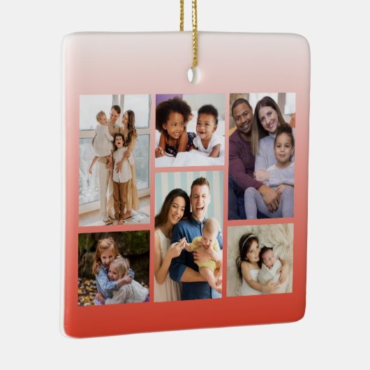 Momenten in Focus: 6 Fotocollage Keramisch Ornament (Rechts)