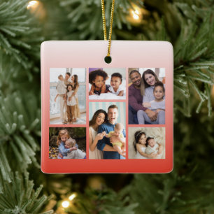 Momenten in Focus:  6 Fotocollage Keramisch Ornament