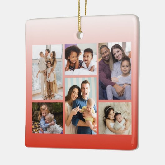 Momenten in Focus:  6 Fotocollage Keramisch Ornament (Links)