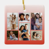 Momenten in Focus:  6 Fotocollage Keramisch Ornament (Voorkant)