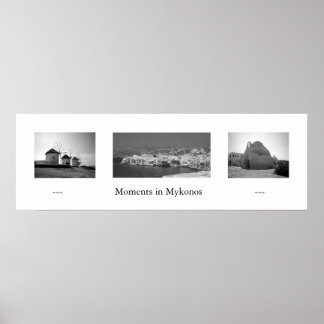 Momenten in Mykonos Poster